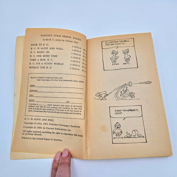 B.C. Comic Strip By Johnny Hart Book Paperback Lot Of 4 Books Vintage Read - Picture 6 of 16